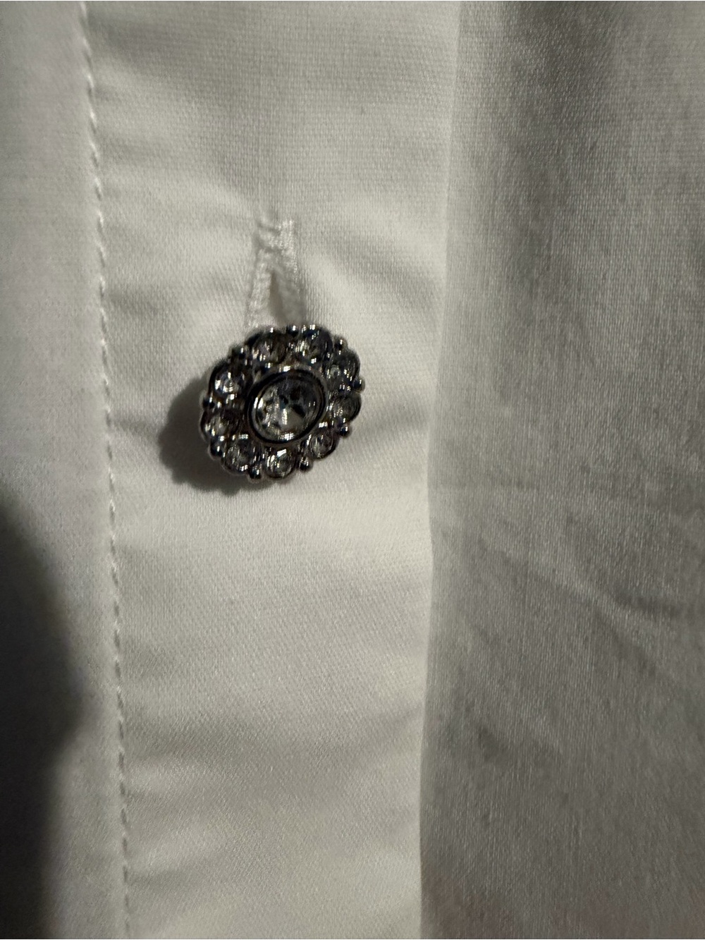 J. Jill White Shirt Collection Button Front Stretch Blouse XL Classic Career - Picture 8 of 13